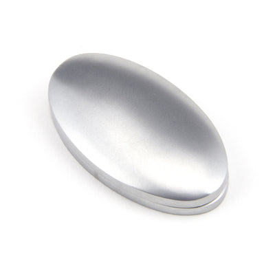 From The Anvil 91993 - Satin Chrome Oval Escutcheon & Cover #finish_satin-chrome