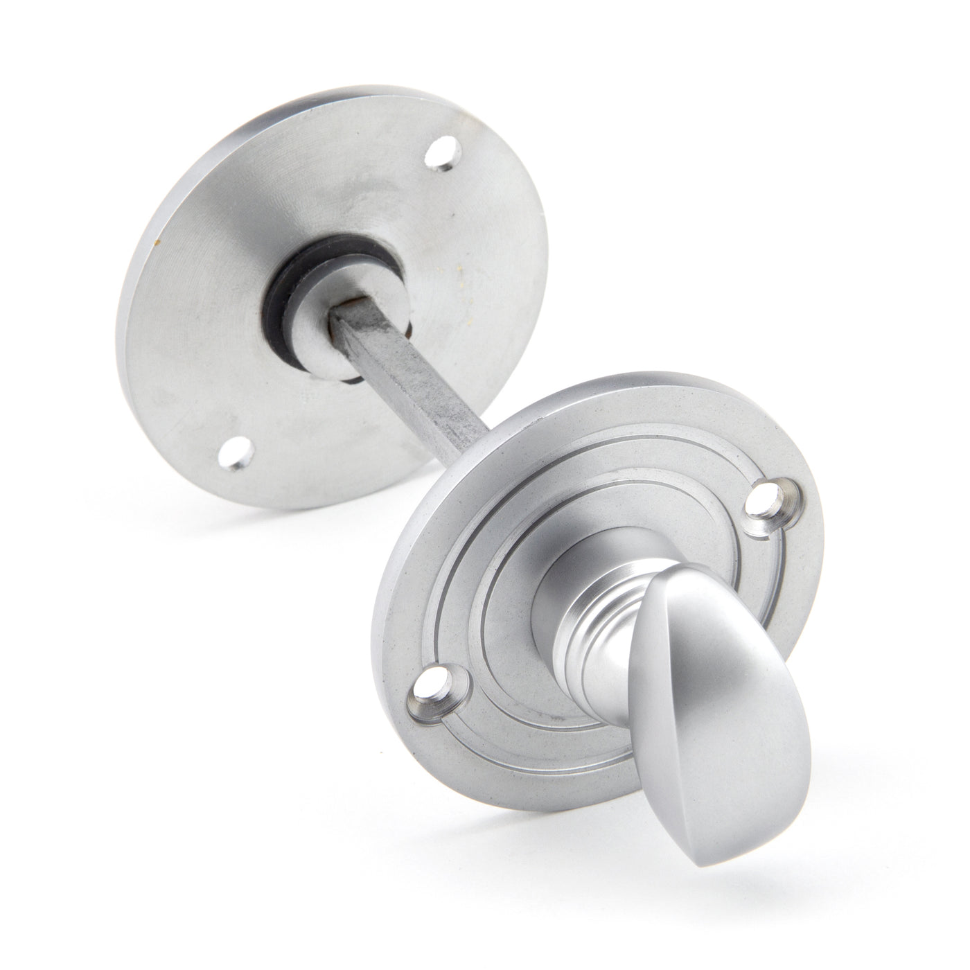 From The Anvil 91996 - Satin Chrome Round Bathroom Thumbturn #finish_satin-chrome