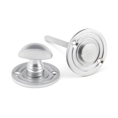 From The Anvil 91996 - Satin Chrome Round Bathroom Thumbturn  #finish_satin-chrome