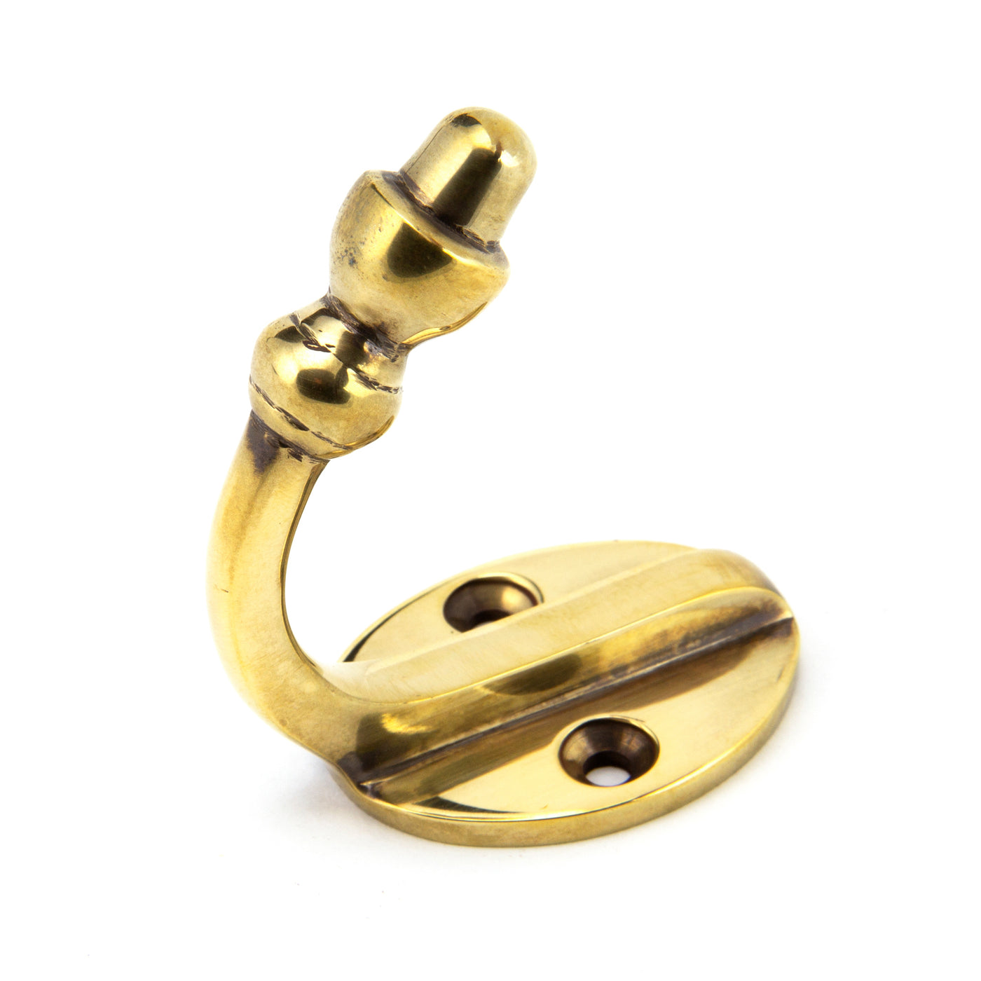 From The Anvil 92009 - Aged Brass Coat Hook  #finish_aged-brass