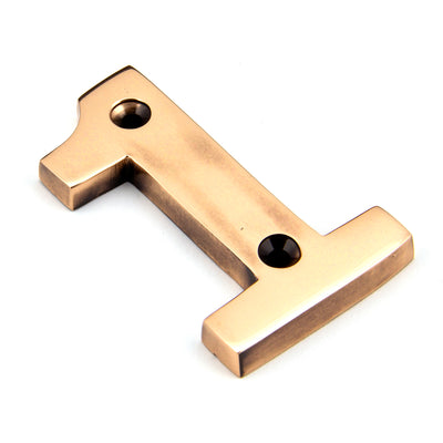 From The Anvil 92021 - Polished Bronze Numeral 1 #finish_polished-bronze