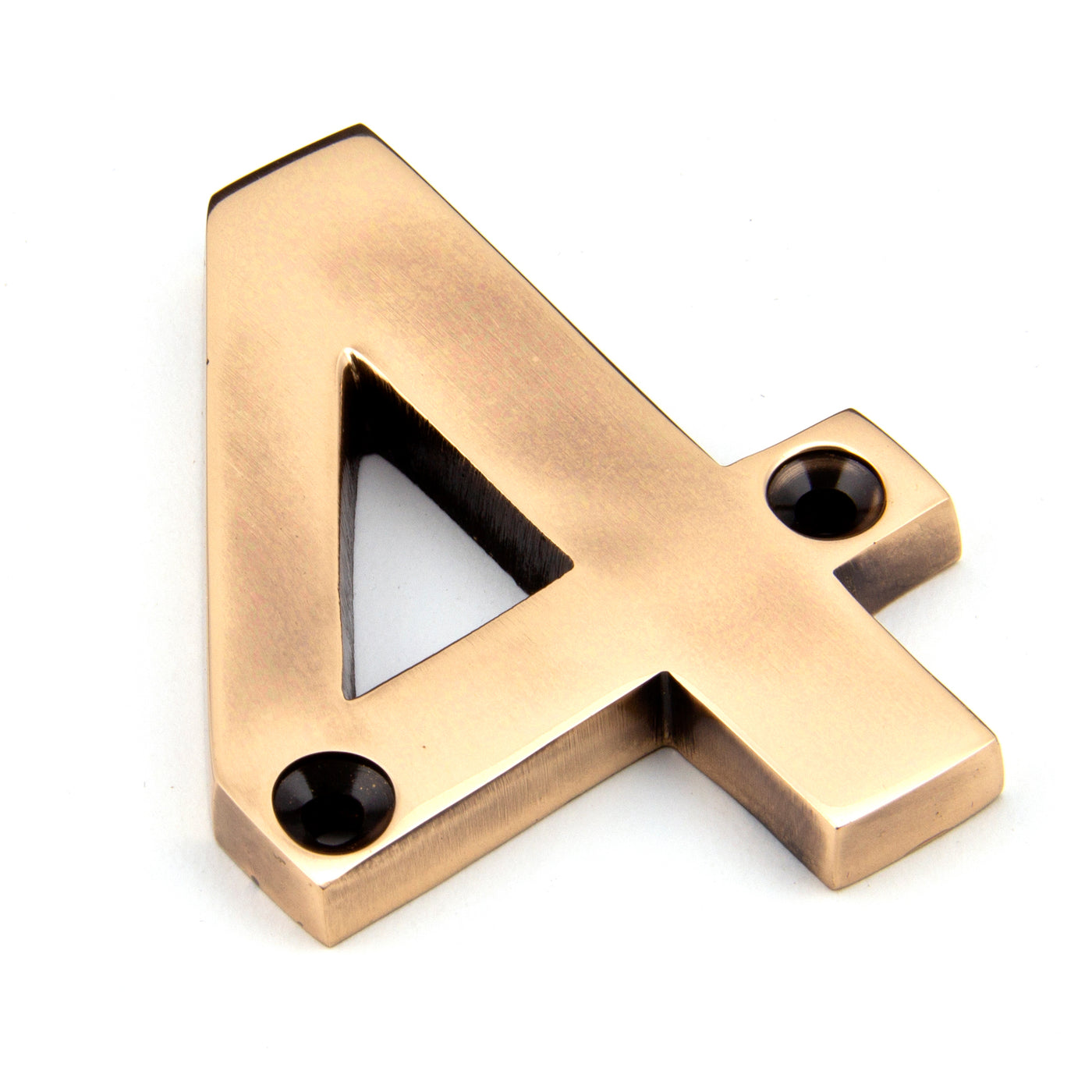 From The Anvil 92024 - Polished Bronze Numeral 4 #finish_polished-bronze