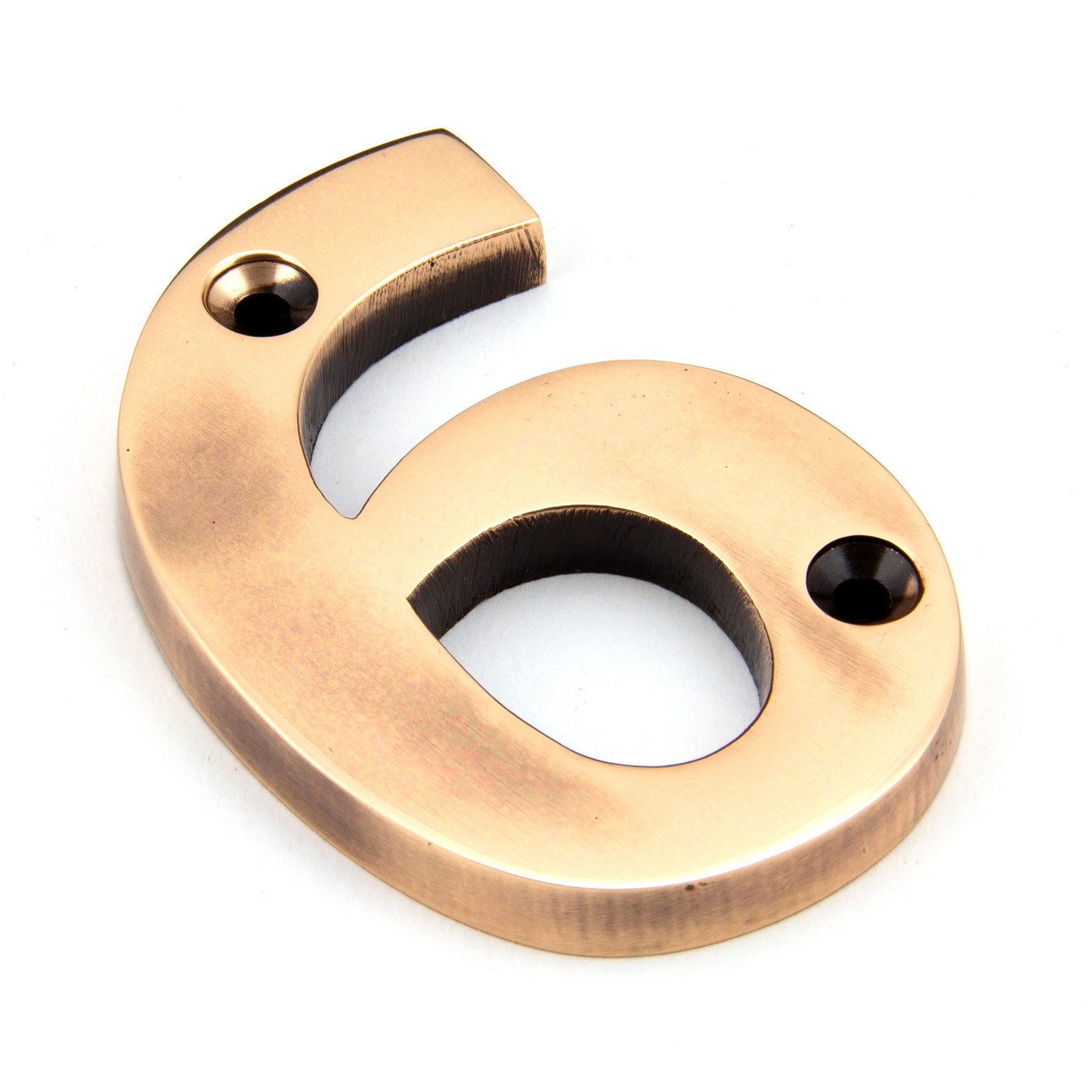 From The Anvil 92026 - Polished Bronze Numeral 6 #finish_polished-bronze