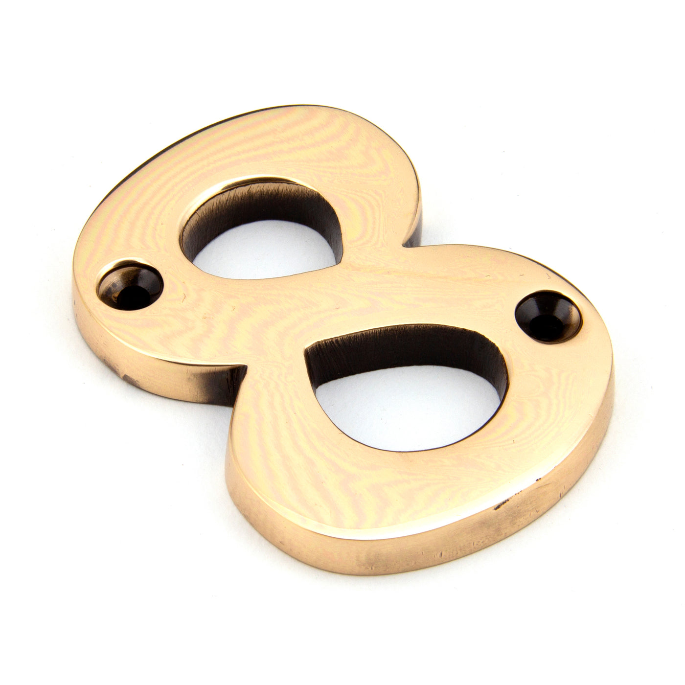 From The Anvil 92028 - Polished Bronze Numeral 8 #finish_polished-bronze