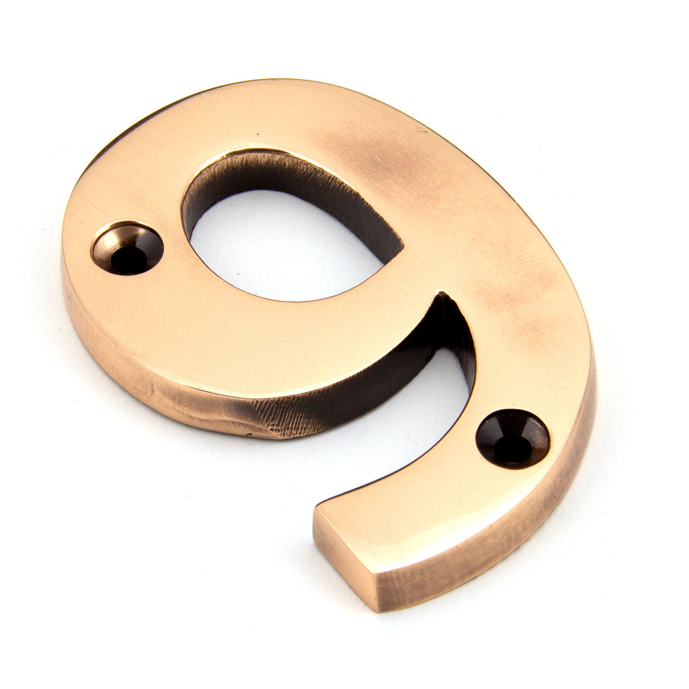 From The Anvil 92029 - Polished Bronze Numeral 9 #finish_polished-bronze