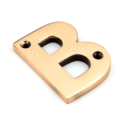 From The Anvil 92031B - Polished Bronze Letter B #finish_polished-bronze