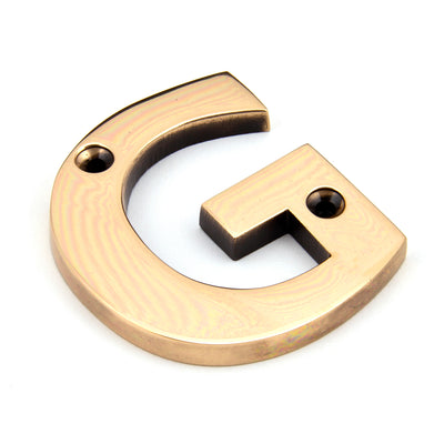 From The Anvil 92031G - Polished Bronze Letter G #finish_polished-bronze