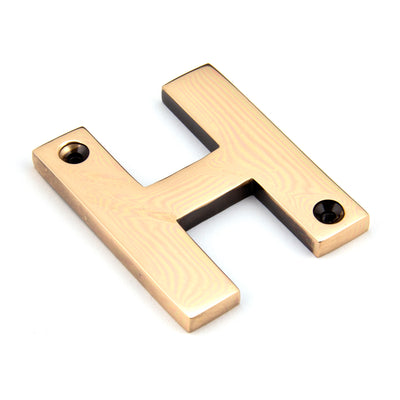 From The Anvil 92031H - Polished Bronze Letter H #finish_polished-bronze