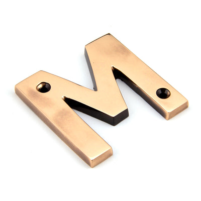 From The Anvil 92031M - Polished Bronze Letter M #finish_polished-bronze