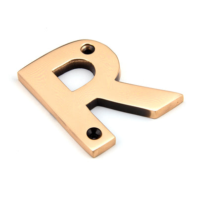 From The Anvil 92031R - Polished Bronze Letter R #finish_polished-bronze