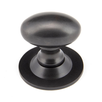 From The Anvil 92036 - Aged Bronze Oval Cabinet Knob 33mm #finish_aged-bronze