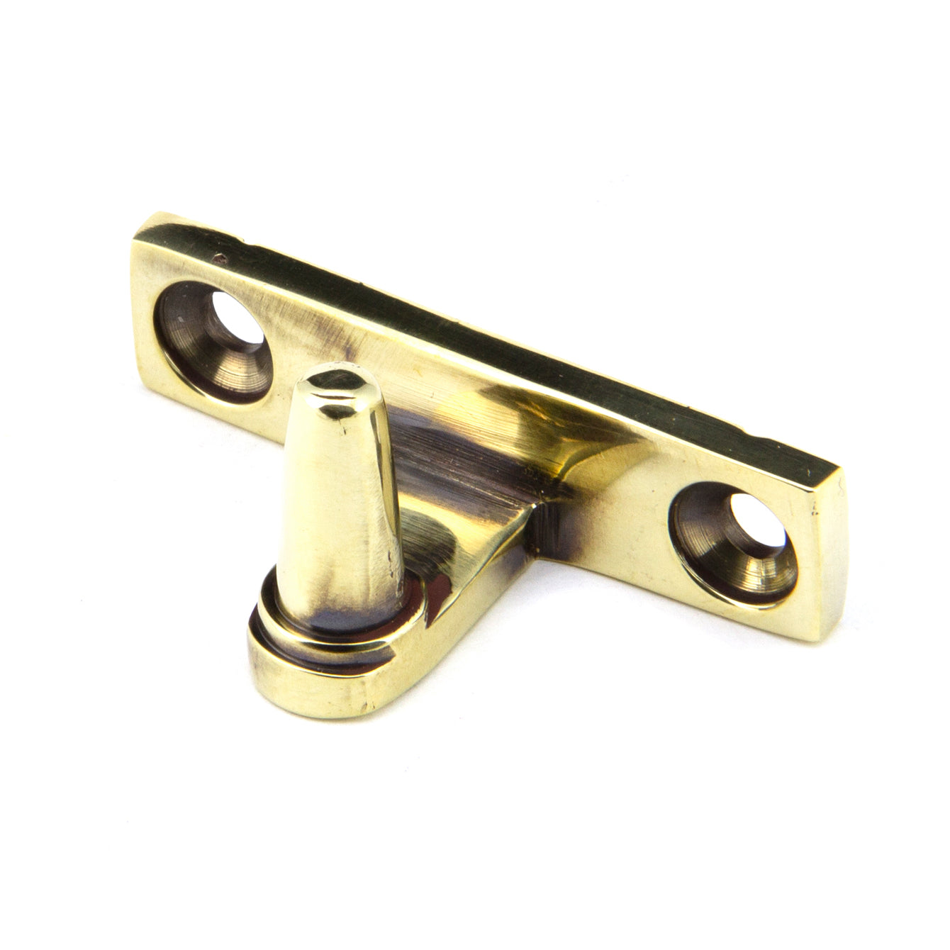 From The Anvil 92038 - Aged Brass Cranked Stay Pin  #finish_aged-brass