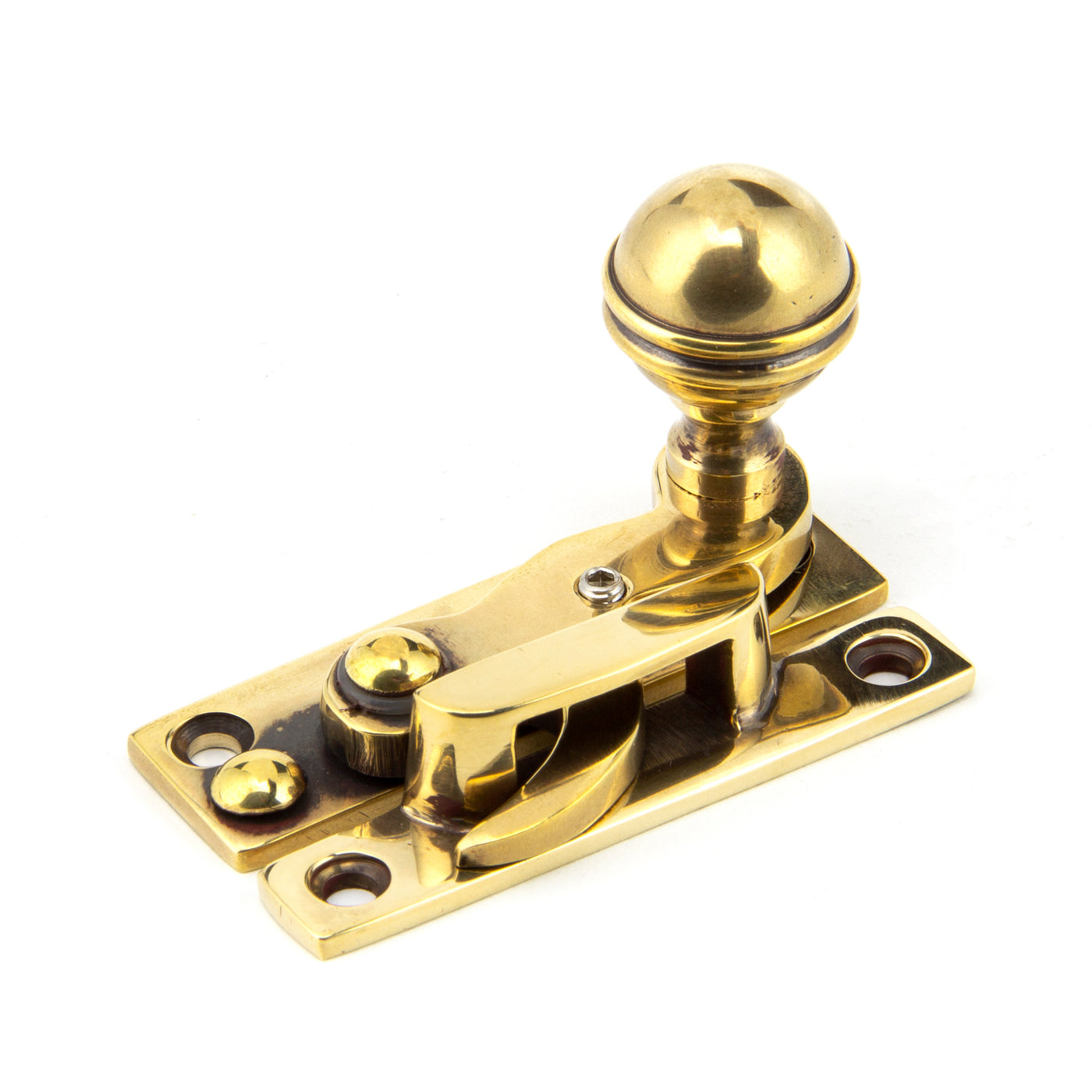 From The Anvil 92042 - Aged Brass Prestbury Sash Hook Fastener #finish_aged-brass