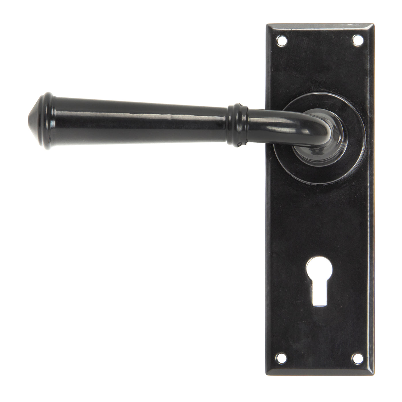 From The Anvil 92057 - Black Regency Lever Lock Set #finish_black