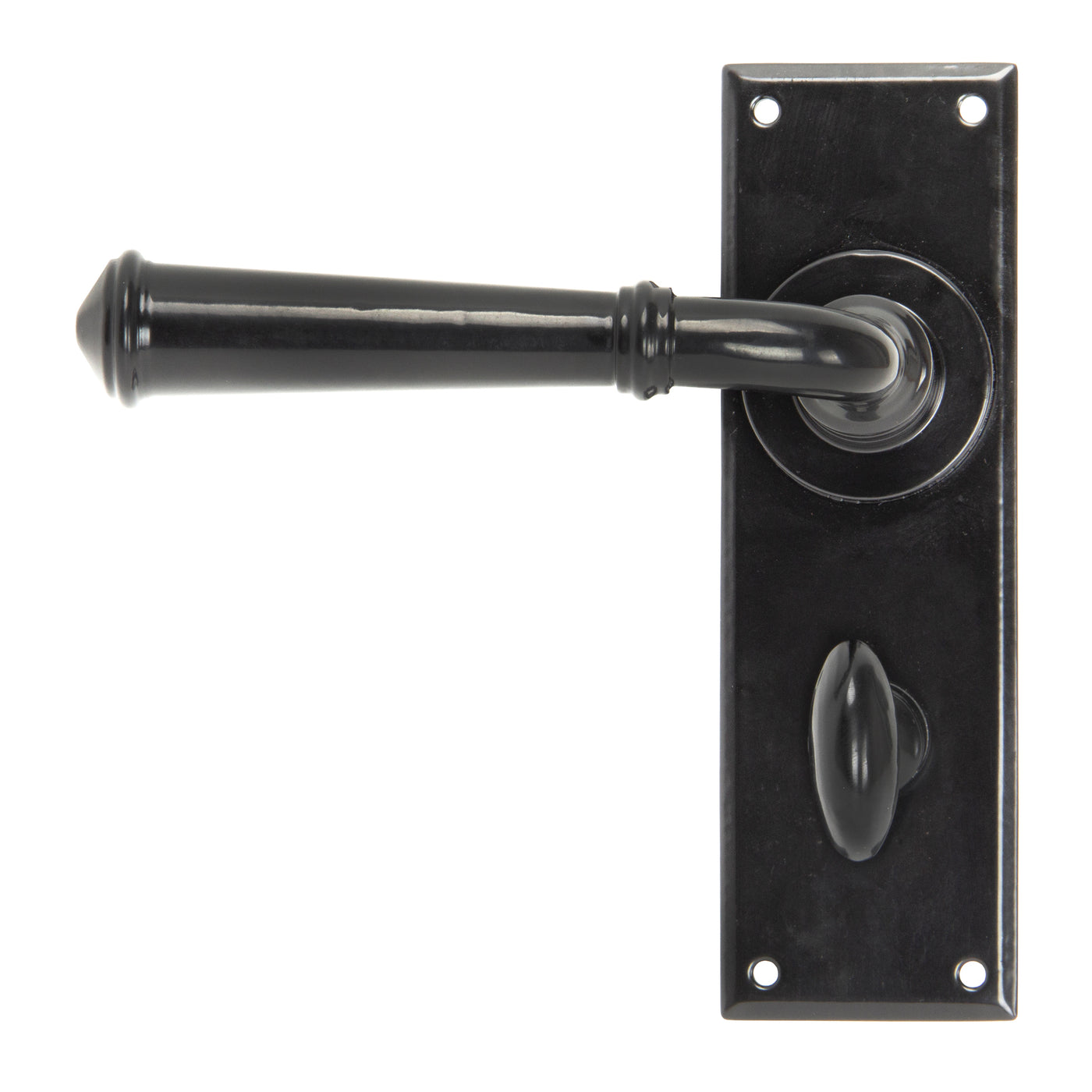 From The Anvil 92059 - Black Regency Lever Bathroom Set #finish_black