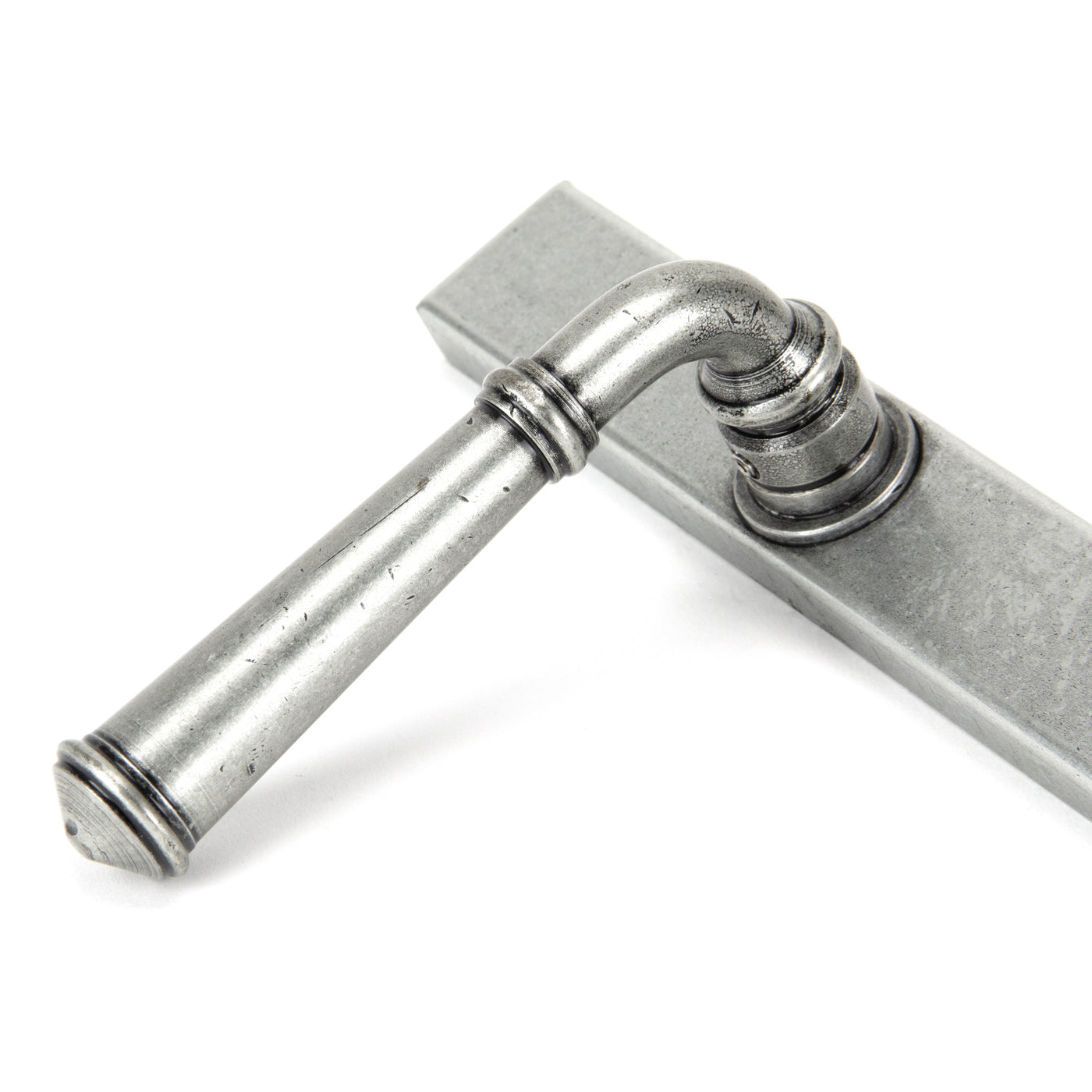 From The Anvil 92062 - Pewter Regency Slimline Lever Espag. Lock Set #finish_pewter-patina