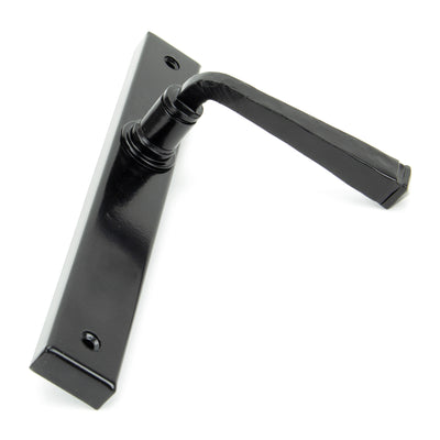 From The Anvil 92133 - Black Avon Slimline Lever Latch Set