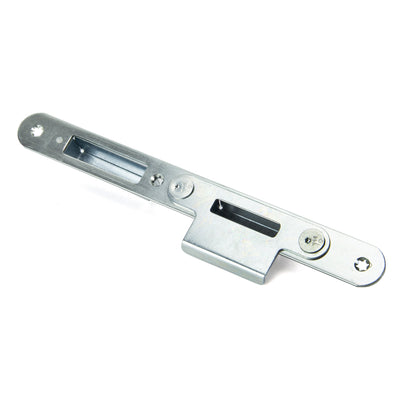 From The Anvil 92165 - BZP Winkhaus Centre Latch Keep LH 56mm Door #handing_left-hand